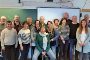 15 av de 19 SL-medlemmene ved Ål vidaregåande skole. (Foto: SL)