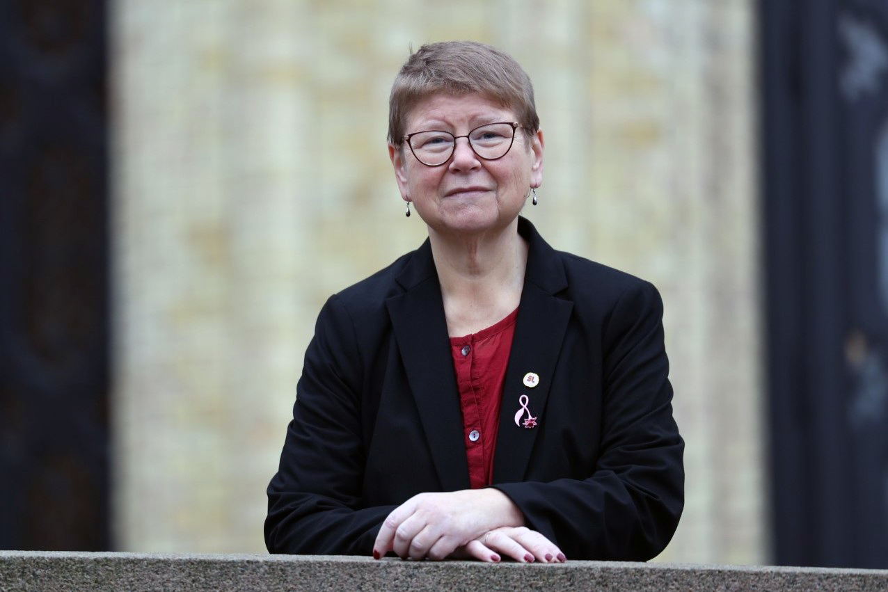 Høring på Stortinget: Stortingsmeldingen «En mer praktisk skole – bedre læring, motivasjon og trivsel på 5. til 10. trinn». 2. nestleder i Skolenes landsforbund, Bodil Gullseth. (Foto: Skolenes landsforbund)