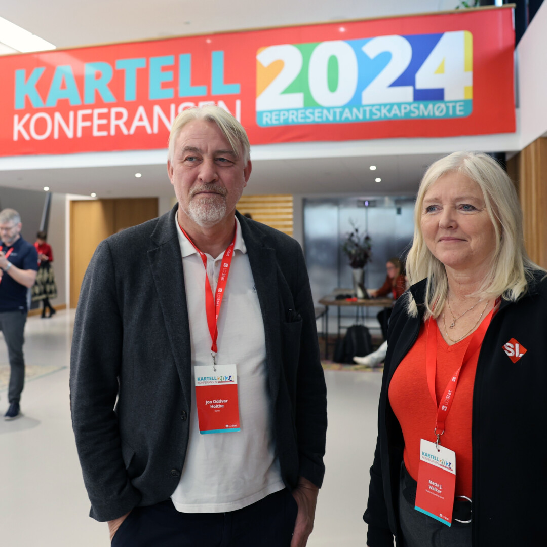 LO Stat Kartellkonferansen 2024 Mette Johnsen Walker Jon Oddvar Holte Skolenes landsforbund