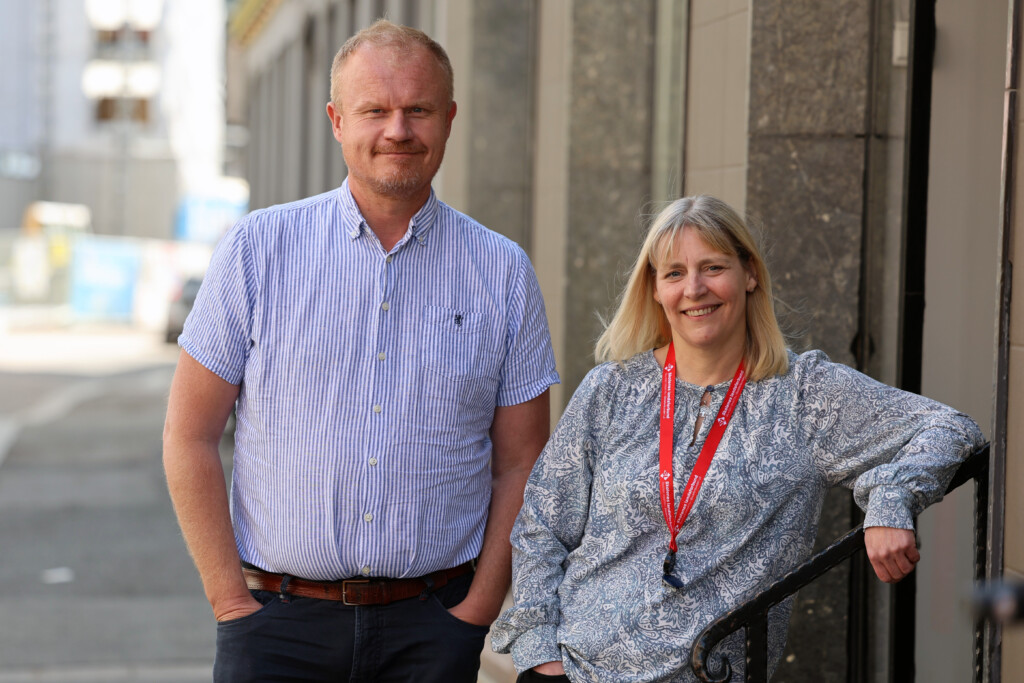 Berit Hågensen og Staale Andre Bergersen. Skolenes landsforbund