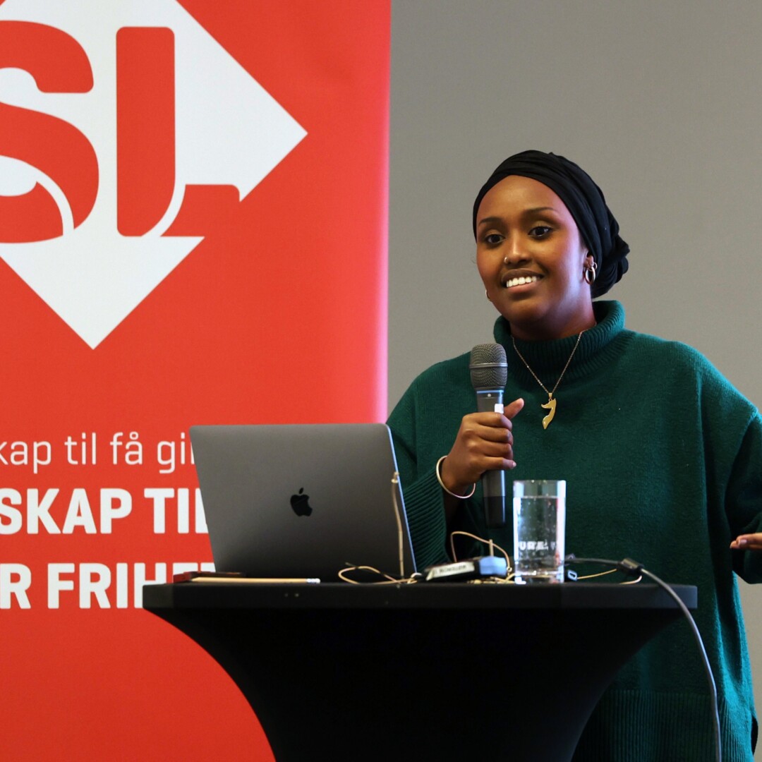 Kafia Hashi Mohamud, SLs representant i LOs sentrale ungdomsutvalg,