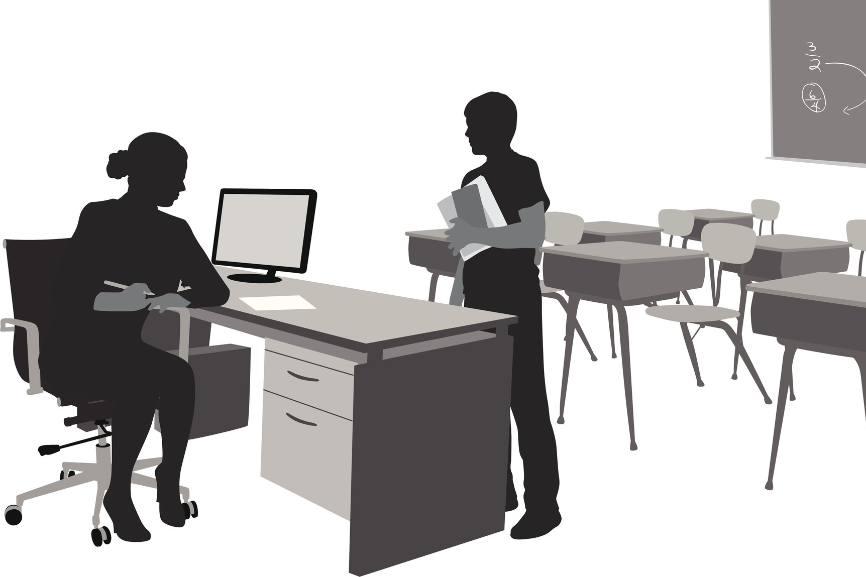 Klasserom Lærer Vold og trusler i skolen