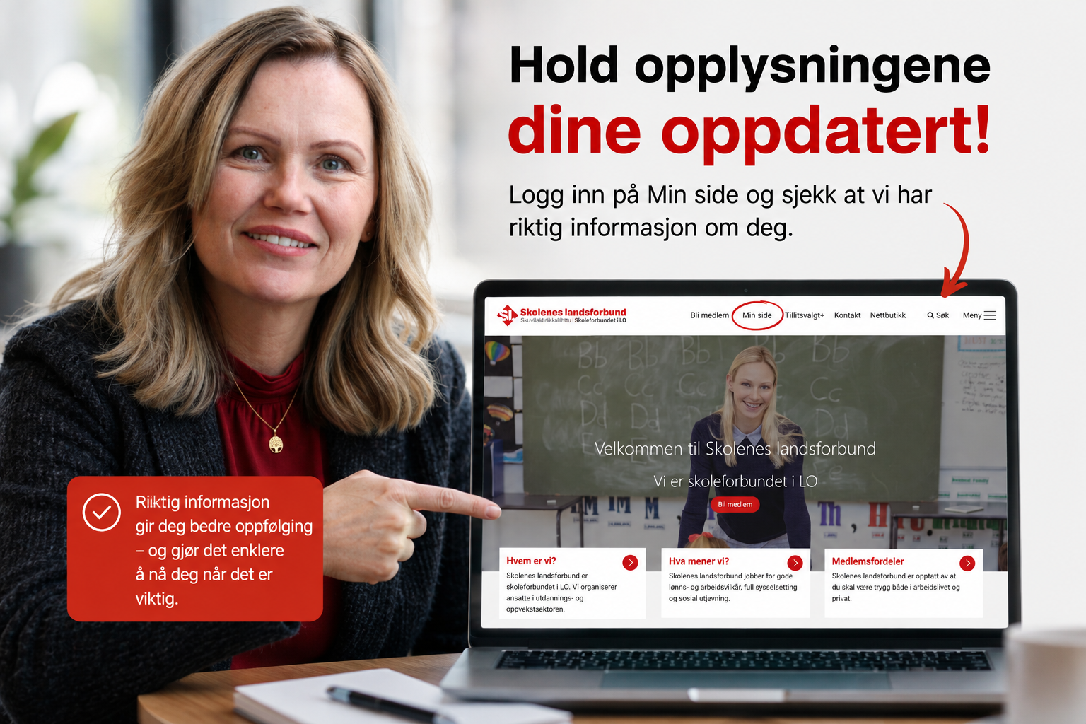 Medlemsopplysninger Skolenes landsforbund